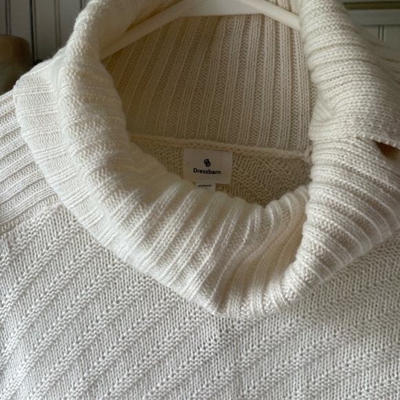 WOMENS PLUS SIZE DRESS BARN OFF WHITE TURTLENECK KNIT SWEATER SIZE 2X NEW - Picture 4 of 10